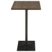 Cavalier 3-piece Square Bar Table Set Dark Elm and Black - Jax Mattress (Jacksonville, FL)