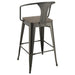 Cavalier 3-piece Square Bar Table Set Dark Elm and Black - Jax Mattress (Jacksonville, FL)