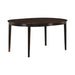 Gabriel Oval Dining Table Cappuccino - Jax Mattress (Jacksonville, FL)