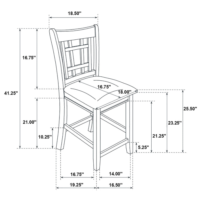 Lavon 5 Pc Counter Height Dining Sets - Jax Mattress (Jacksonville, FL)