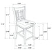 Lavon 5 Pc Counter Height Dining Sets - Jax Mattress (Jacksonville, FL)