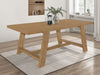 Sharon Rectangular Trestle Base Dining Table Blue and Brown - Jax Mattress (Jacksonville, FL)
