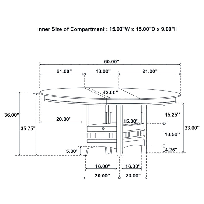 Lavon 5 Pc Counter Height Dining Sets - Jax Mattress (Jacksonville, FL)
