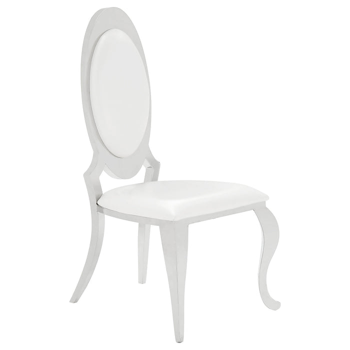 Antoine Rectangular Glass Top Dining Set Chrome - Jax Mattress (Jacksonville, FL)