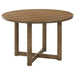 Crestmore 5-piece 46-inch Round Wood Dining Table Set Walnut - Jax Mattress (Jacksonville, FL)