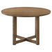 Crestmore 5-piece 46-inch Round Wood Dining Table Set Walnut - Jax Mattress (Jacksonville, FL)