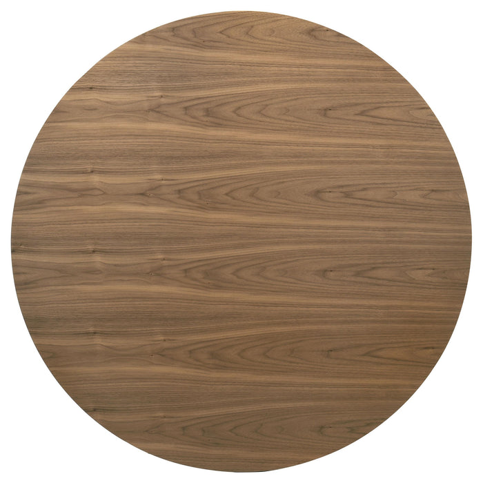 Crestmore 5-piece 46-inch Round Wood Dining Table Set Walnut - Jax Mattress (Jacksonville, FL)