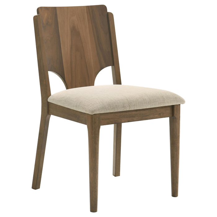 Crestmore 5-piece 46-inch Round Wood Dining Table Set Walnut - Jax Mattress (Jacksonville, FL)