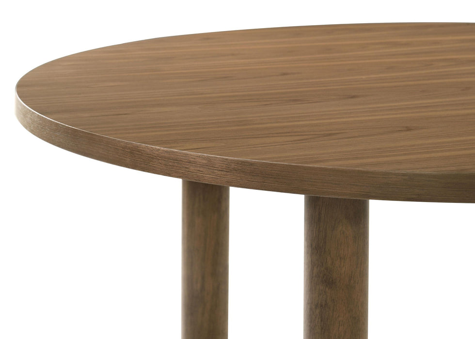 Crestmore 5-piece 46-inch Round Wood Dining Table Set Walnut - Jax Mattress (Jacksonville, FL)