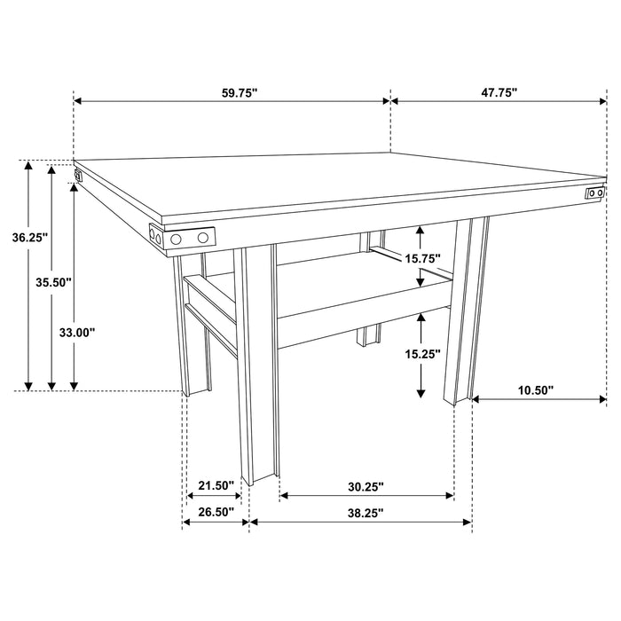 Patterson 7 Pc Counter Height Dining Set - Jax Mattress (Jacksonville, FL)