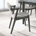 Stevie Upholstered Demi Arm Dining Side Chairs Brown Grey and Black (Set of 2) - Jax Mattress (Jacksonville, FL)