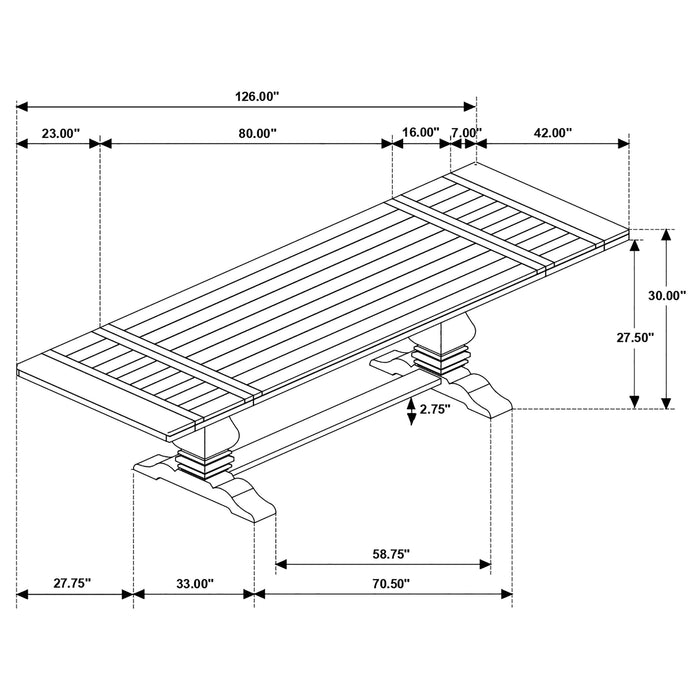 Florence Dining Tables - Jax Mattress (Jacksonville, FL)