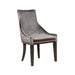 Phelps Upholstered Demi Wing Chairs Grey (Set of 2) - Jax Mattress (Jacksonville, FL)