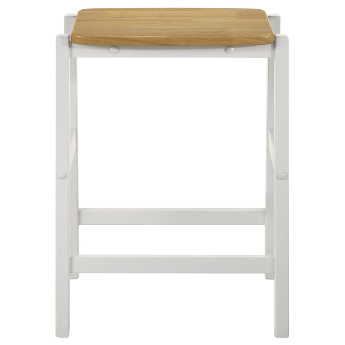Edgeworth 3-piece Kitchen Island Counter Table Set White - Jax Mattress (Jacksonville, FL)