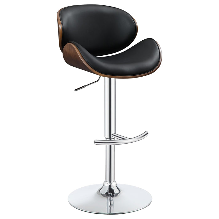Harris Adjustable Bar Stool Black and Chrome - Jax Mattress (Jacksonville, FL)