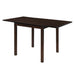 Kelso Rectangular Dining Table with Drop Leaf Cappuccino - Jax Mattress (Jacksonville, FL)