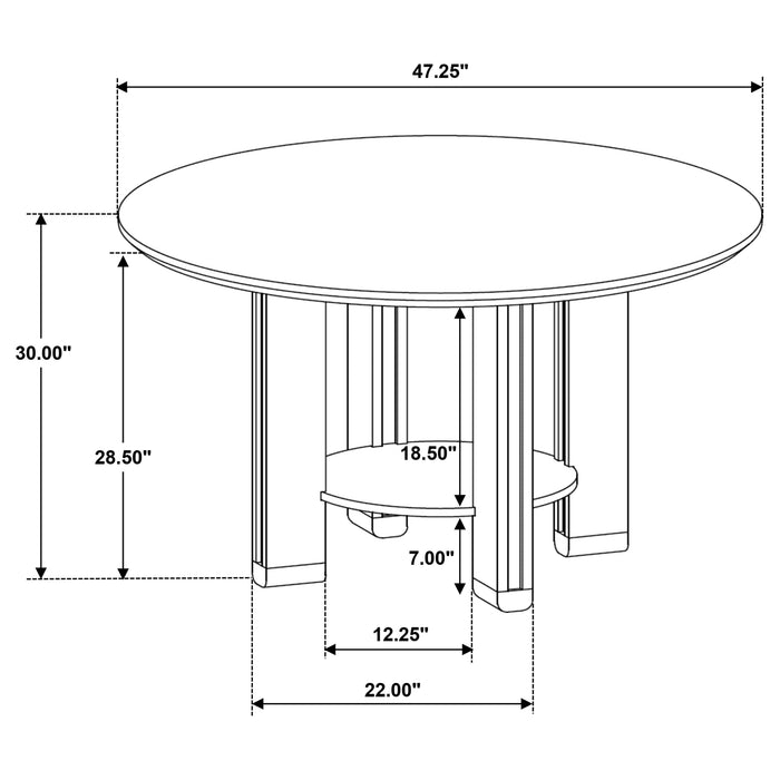 Ottowa Dining Tables Round - Jax Mattress (Jacksonville, FL)
