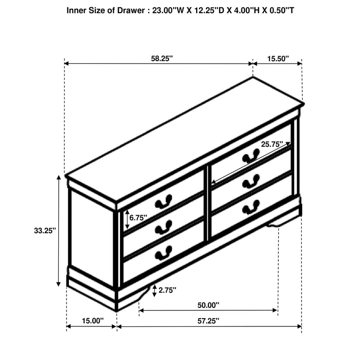 Louis Philippe 4 & 5 Piece Bedroom Set Full, Twin, King, & Queen - Jax Mattress (Jacksonville, FL)