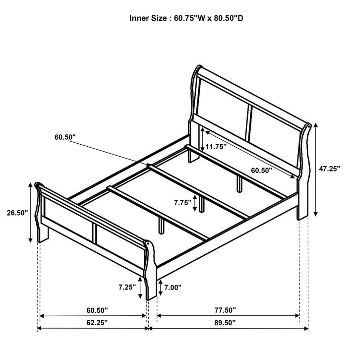 Louis Philippe 4 & 5 Piece Bedroom Set Full, Twin, King, & Queen - Jax Mattress (Jacksonville, FL)