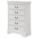 Louis Philippe 5-drawer Bedroom Chest White - Jax Mattress (Jacksonville, FL)