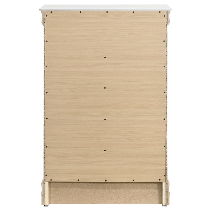 Louis Philippe 5-drawer Bedroom Chest White - Jax Mattress (Jacksonville, FL)