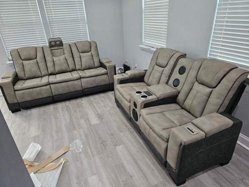 Leather power recliner sofa - Jax Mattress (Jacksonville, FL)