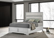 Miranda California King, E.King, Queen, Full, & Twin Bed Black & White - Jax Mattress (Jacksonville, FL)