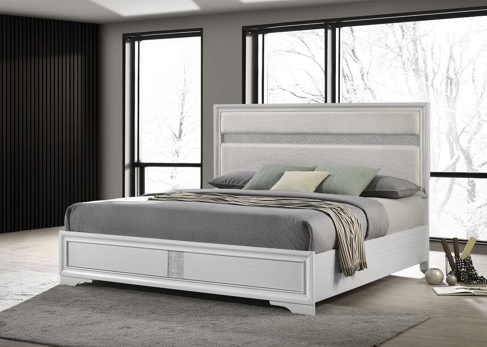 Miranda California King, E.King, Queen, Full, & Twin Bed Black & White - Jax Mattress (Jacksonville, FL)