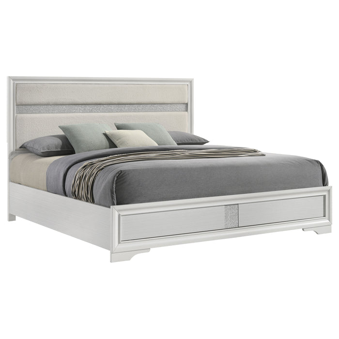 Miranda California King, E.King, Queen, Full, & Twin Bed Black & White - Jax Mattress (Jacksonville, FL)