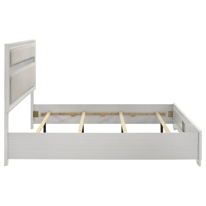 Miranda California King, E.King, Queen, Full, & Twin Bed Black & White - Jax Mattress (Jacksonville, FL)