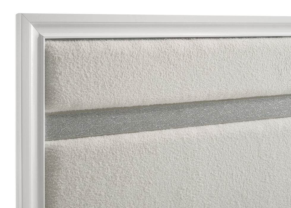 Miranda California King, E.King, Queen, Full, & Twin Bed Black & White - Jax Mattress (Jacksonville, FL)