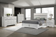Miranda California King, E.King, Queen, Full, & Twin Bed Black & White - Jax Mattress (Jacksonville, FL)