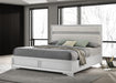 Miranda California King, E.King, Queen, Full, & Twin Bed Black & White - Jax Mattress (Jacksonville, FL)
