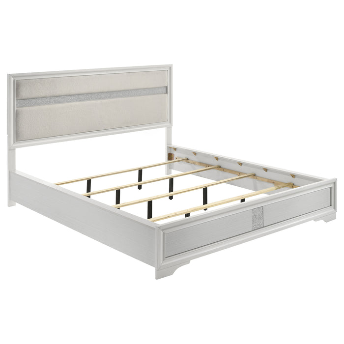 Miranda California King, E.King, Queen, Full, & Twin Bed Black & White - Jax Mattress (Jacksonville, FL)