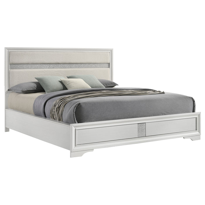 Miranda California King, E.King, Queen, Full, & Twin Bed Black & White - Jax Mattress (Jacksonville, FL)