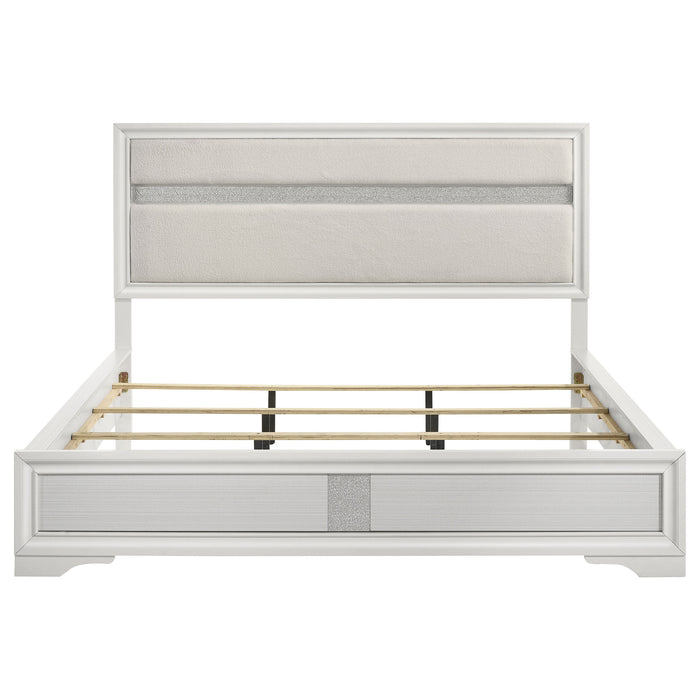Miranda California King, E.King, Queen, Full, & Twin Bed Black & White - Jax Mattress (Jacksonville, FL)
