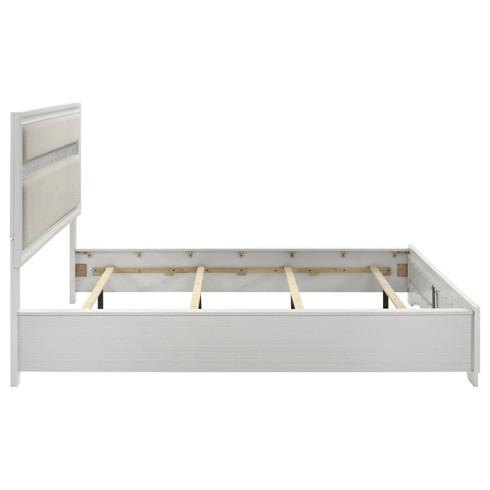 Miranda California King, E.King, Queen, Full, & Twin Bed Black & White - Jax Mattress (Jacksonville, FL)