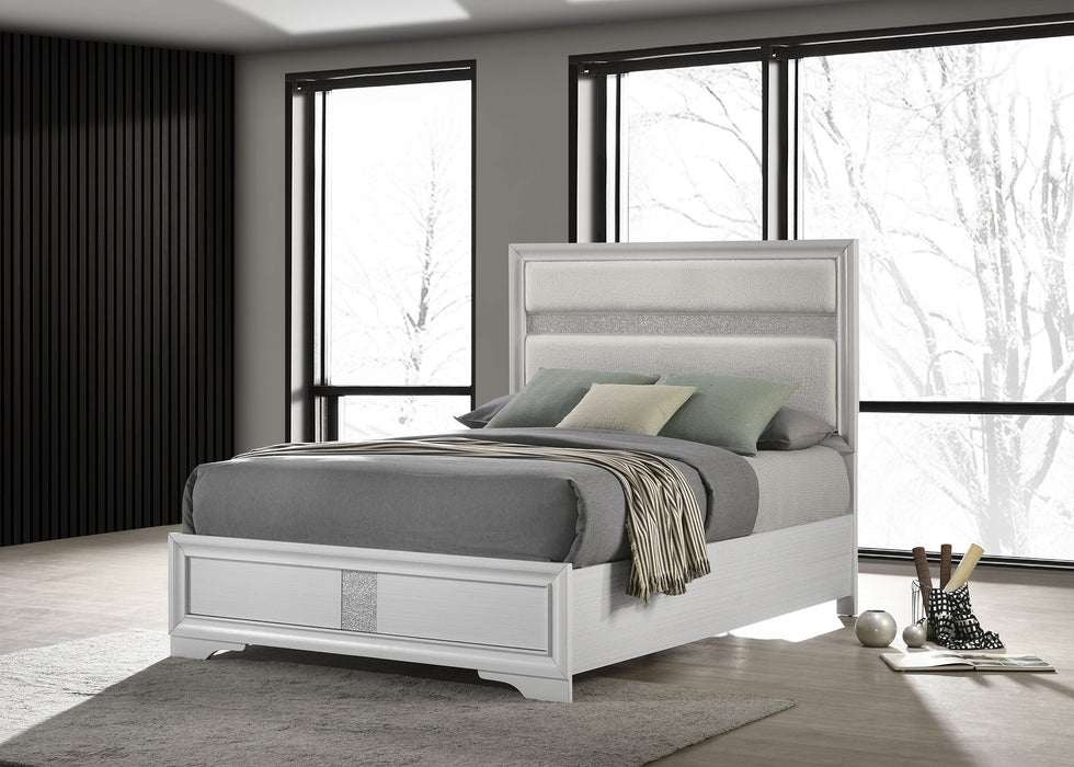 Miranda California King, E.King, Queen, Full, & Twin Bed Black & White - Jax Mattress (Jacksonville, FL)