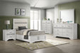 Miranda California King, E.King, Queen, Full, & Twin Bed Black & White - Jax Mattress (Jacksonville, FL)