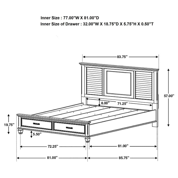 Franco 5 Pc Bedroom Sets - Jax Mattress (Jacksonville, FL)