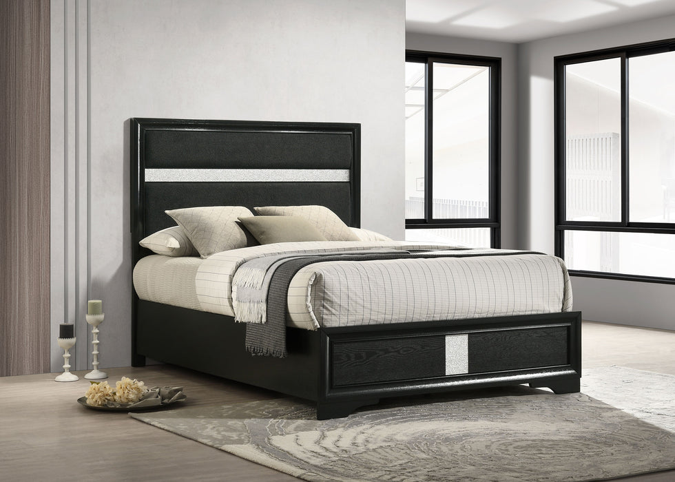 Miranda California King, E.King, Queen, Full, & Twin Bed Black & White - Jax Mattress (Jacksonville, FL)