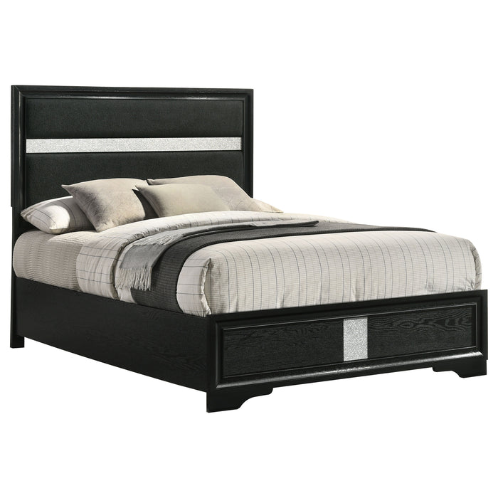 Miranda California King, E.King, Queen, Full, & Twin Bed Black & White - Jax Mattress (Jacksonville, FL)