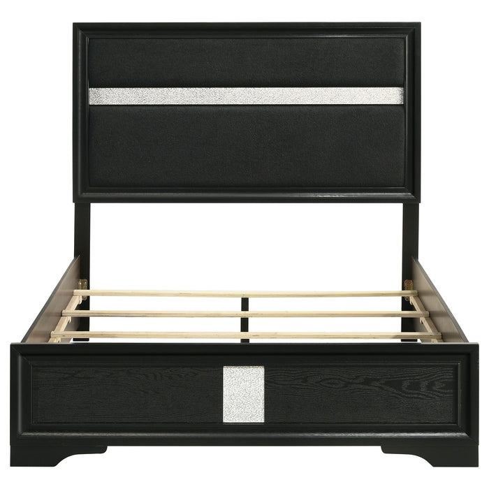 Miranda California King, E.King, Queen, Full, & Twin Bed Black & White - Jax Mattress (Jacksonville, FL)