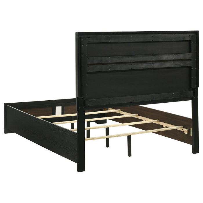 Miranda California King, E.King, Queen, Full, & Twin Bed Black & White - Jax Mattress (Jacksonville, FL)
