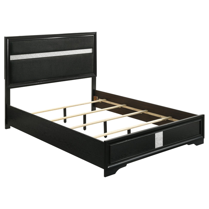 Miranda California King, E.King, Queen, Full, & Twin Bed Black & White - Jax Mattress (Jacksonville, FL)