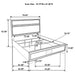 Miranda California King, E.King, Queen, Full, & Twin Bed Black & White - Jax Mattress (Jacksonville, FL)