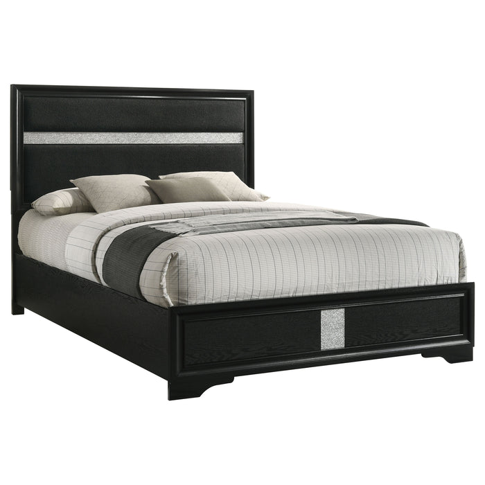 Miranda California King, E.King, Queen, Full, & Twin Bed Black & White - Jax Mattress (Jacksonville, FL)