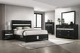 Miranda California King, E.King, Queen, Full, & Twin Bed Black & White - Jax Mattress (Jacksonville, FL)