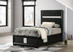 Miranda California King, E.King, Queen, Full, & Twin Bed Black & White - Jax Mattress (Jacksonville, FL)