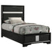 Miranda California King, E.King, Queen, Full, & Twin Bed Black & White - Jax Mattress (Jacksonville, FL)